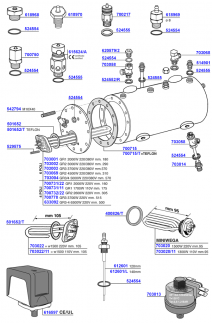 Wega - Elements and boiler components