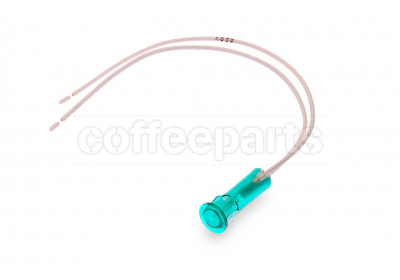 Green pilot lamp with wire 10d 110v