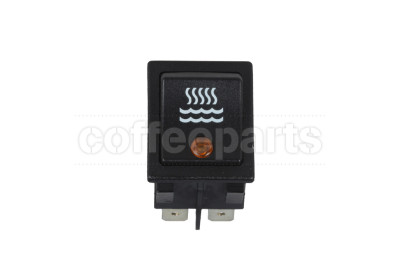 Bipolar luminous switch yellow led (Hot Water)