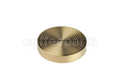 Reg Barber 58mm tamping base only: brass ripple