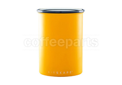 Airscape Medium Classic Coffee Storage Vault: Matte Yellow