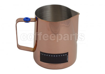 Latte Pro 600ml milk jug with built-in thermometer : Copper