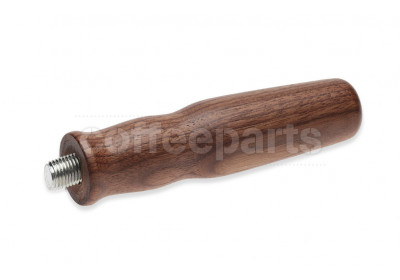 Coffee Machine Wave Handle in Dark Walnut with Portafilter Wave Handle in Dark Walnut with M12 Thread Thread