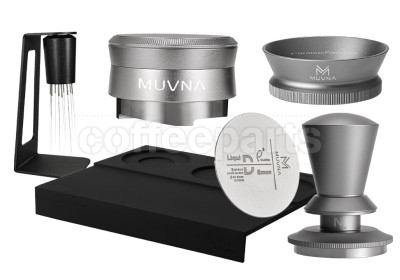 Muvna Coffee Tools Bundle: 58mm - Silver