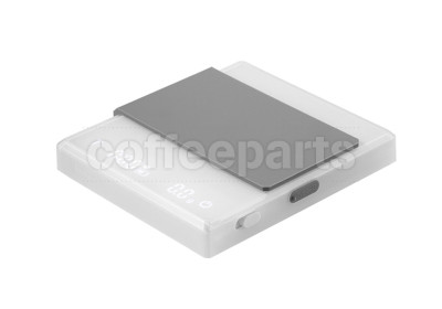 Muvna Psyche Coffee Scale in White: Accurate coffee weighing scale design.