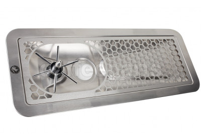 Rhino Wares Large 600mm In-Bench Milk Jug Rinser w/ Spinjet
