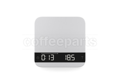 Acaia Lunar 2021 Water Resistant Espresso Coffee Drip Tray Scale: Silver with water-resistant design.