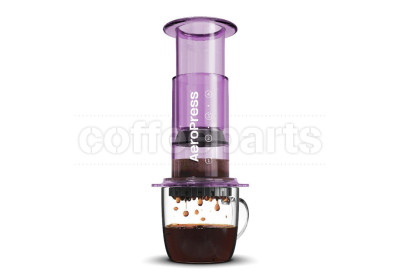 AeroPress Coffee Maker - Clear Purple