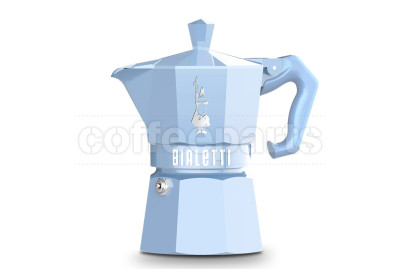 Bialetti 6 Cup Moka Exclusive in light blue color