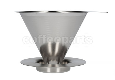 Hario 2-Cup V60 Double Mesh Metal Coffee Dripper: DMD-02HSV