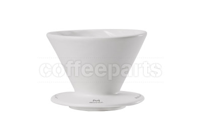 Muvna V60 Ceramic Filter Dripper: White