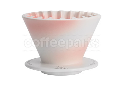 Muvna Cake (Wave 185) Ceramic Filter Dripper: Pink