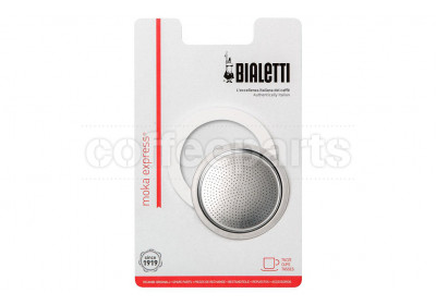 Bialetti 3 Cup Moka Express Replacement Seal Kit and Filter Plate