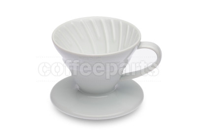 Hario 1-Cup V60 White Ceramic Coffee Dripper