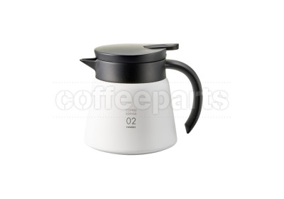 Hario V60 Insulated Stainless 600ml Server - White