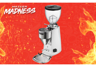 EOFY | Mazzer Mini A Electronic Home Coffee Grinder: White