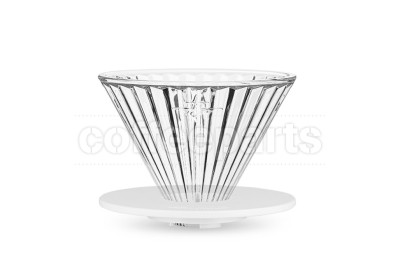 MHW Elf Glass Dripper Transparent White Base