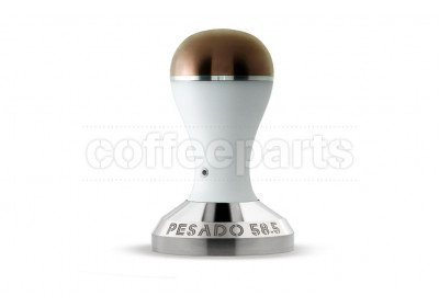 Pesado 58.5mm Coffee Tamper : White and Bronze Modular