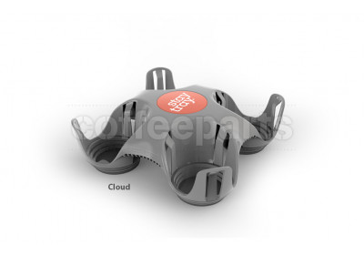 Stay Tray Sustainable Takeaway Coffee Tray : Grey