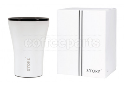 Sttoke Ceramic Reusable Cup 8oz Cup : White