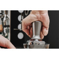 Muvna 2nd Gen Constant Pressure Coffee Tamper: 53mm Flat Base Silver