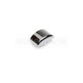 Silver oval button