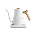 Stagg EKG Electric Kettle: Matte White + Maple