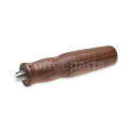 Coffee Machine Wave Handle in Dark Walnut with Portafilter Wave Handle in Dark Walnut with M12 Thread Thread