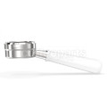 Pesado Stainless Bottomless Portafilter with POM (White) Handle - to fit LM/E61