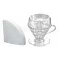 Hario V60 Drip-Assist Clear Plastic Set: PDA-1524-T