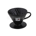 Hario 2-Cup V60 Matte Black Ceramic Coffee Dripper