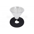 Timemore 1-Cup Crystal Eye Brew Coffee Dripper: Black Plastic