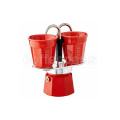 Bialetti Mini Express 2 Cup Stove Top Espresso Maker: Red