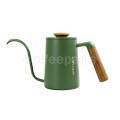 Airflow Brewer Drip Coffee Pot 600ml, dark green colour.