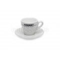Rocket 80ml Demitasse Espresso Coffee Cups (6 Cups/Saucers)