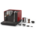 Fellow Espresso Series 1 Home Coffee Machine: Red/Walnut