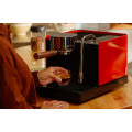 Fellow Espresso Series 1 Home Coffee Machine: Red/Walnut