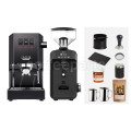 Gaggia Classic E24 / Ceado Espresso Machine Package: Black/Black