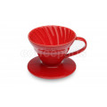Hario 1-Cup V60 Red Ceramic Coffee Dripper