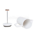 Yield Design Cream Ceramic 850ml Coffee French Press