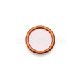 Copper washer for steam wand cap