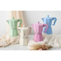 Bialetti Moka Exclusive Stove Top Coffee Maker in different colour selections.